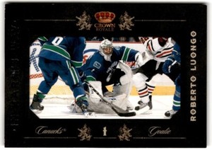 2010-11 Panini Crown Royale In Harm's Way Roberto Luongo /299 #3 Vancouver