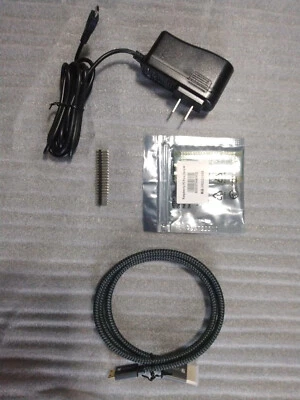 Raspberry Pi Zero W, Power Cable, Mini HDMI Cable, GPIO Head - Image 1 of 2