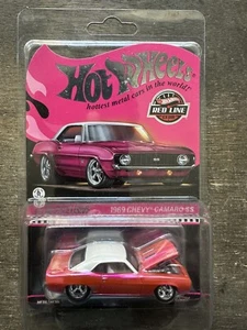 Hot Wheels RLC 1969 Chevy Camaro SS Spectraflame Pink With Protector - Picture 1 of 5