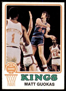 1973-74 TOPPS MATT GUOKAS . KANSAS CITY-OMAHA KINGS #18