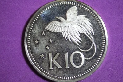1975 Papua New Guinea - Silver 10 Kina Coin - " K10'' #K9055 - Image 1 of 2