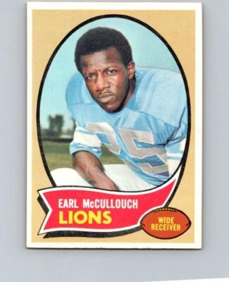 1970 TOPPS FOOTBALL #195 EARL MC CULLOUGH                NRMT qO - Image 1 of 2