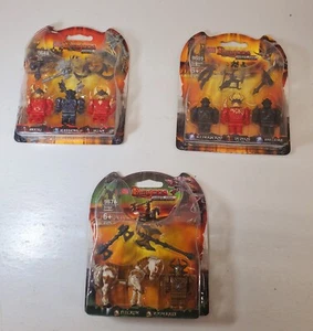 3 Rare Mega Bloks Dragons 9676,9688,9689 Fulcrum Temperkin Ramparts Victory Nor - Picture 1 of 9