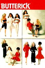 Vintage 1980s Barbie Clothes Pattern Reproduction, Butterick 295/6170 Uncut