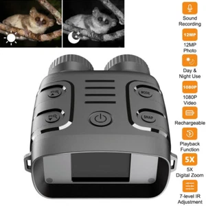Night Vision Goggles 2.4" LCD Screen Day Night High-Power Binoculars Infrared UK - Picture 1 of 19
