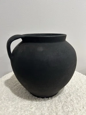 Antique Clay Vase/Rustic Ceramic Vase/Primitive Earthenware Vessel - Image 1 of 4