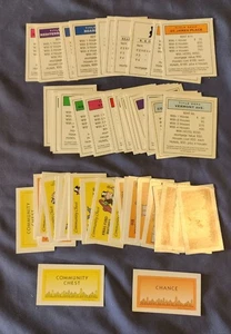 Monopoly Ersatzteile - Titel Urkunde Karten Chance Gemeinschaftstruhe  - Bild 1 von 1