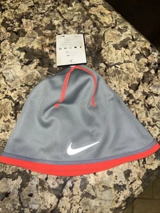 Nike Therma-Fit Beanie Hat Skull Cap Running Gym Training Gray Orange OSFM NWT - Picture 1 of 3