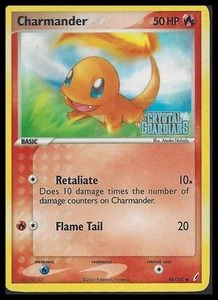 Pokemon Crystal Guardians #48/100 Charmander - Holo, estampado - Imagen 1 de 2