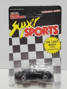 BLACK CAR PORSCHE ERROR RACING CHAMPIONS SUPER SPORTS COLLECTOR SERIES 1989 - Picture 1 of 10