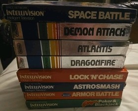 Intellivision Used Game Lot Complete In Box, Read Discription . 8 Games