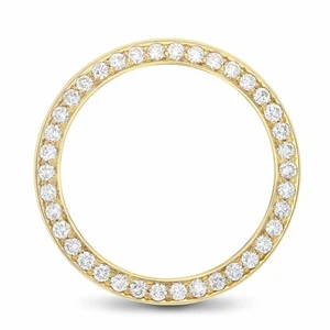 JUEGO DE CUENTAS PARA HOMBRE 3CT BISEL DIAMANTE NATURAL 18KY PARA ROLEX DATEJUST, PRESIDENT 36 MM - Imagen 1 de 7