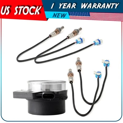 4X Oxygen o2 02 Sensor and Mass Airflow Sensor for 2003-2005 GMC Sierra 1500 Foto 1 de 4