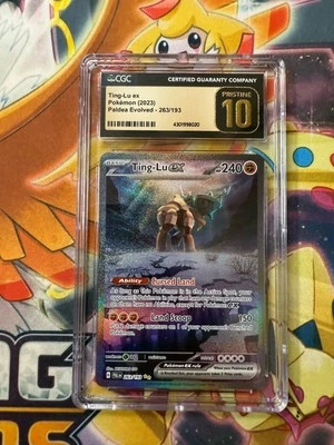 Ting-Lu ex 263/193 Sv02: Paldea Evolved Holo CGC Pristine 10 - Image 1 of 2