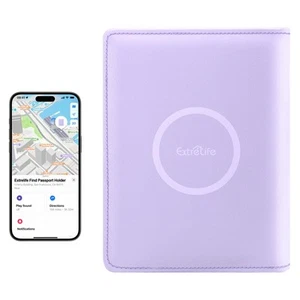 Passport Holder for Travel, Passport Wallet Cover with Full Find My Functiona... - Picture 1 of 8