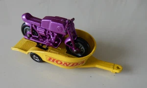 matchbox lesney superfast honda bike und trailer unbespielt - Imagen 1 de 7