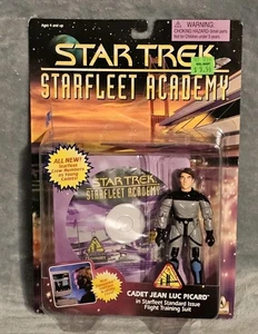 Figurina Cadetto Jean-Luc Picard Star Trek Starfleet Academy Playmates 1996 nuova - Foto 1 di 2