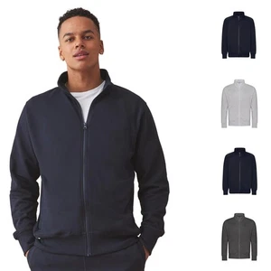 Awdis Herren Sweatshirt Jacke mit durchgehendem Reißverschluss | schlicht lässig Sweat Top Pullover - Bild 1 von 15