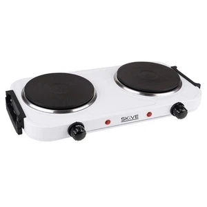 Placa de cocción doble 2000W blanca placa eléctrica camping placas de calefacción  - Imagen 1 de 3