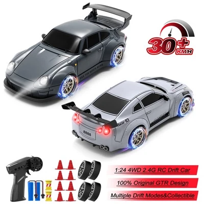 4WD RC Drift Car Remote Control Car for Kids 1/24 High Speed Racing Cars Gift - Image 1 of 4