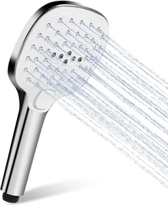 Duschkopf wassersparend Hochdruck Regendusche mit 3 Strahlarten Handbrause - Bild 1 von 8