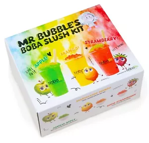 Slush Bubble Tea Geschenkbox - Set mit Squishy Cup, Pulver Sirup & Boba - Bild 1 von 24