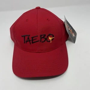 VTG NWT Tae Bo Snapback Hat Red Workout Billy Blanks Fitness Embroidered Cap - Picture 1 of 9