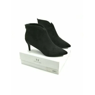 Botines Halston Cairo Veganos Gamuza Negros Para Mujer US 11 Nuevos $128 Foto 1 de 4