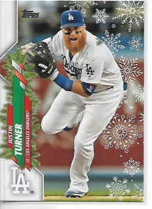 2020 Topps Holiday Justin Turner Card - Picture 1 of 1