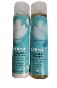 Derma E Scalp Relief SET OF Shampoo & CONDITIONER with Psorzema Herbal Blend - Picture 1 of 3