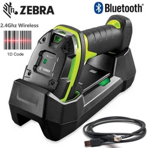 Zebra LI3678-SR0F003VZCN Wireless 1D USB Handheld Barcode Scanner w Cradle&Cable - Picture 1 of 9