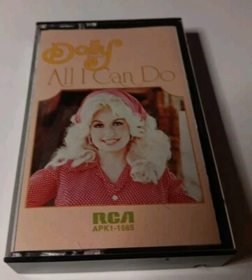 RARE Dolly Parton - All I Can Do Cassette Tape, RCA Records, 1975, White Label - Image 1 of 4
