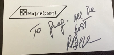 RAUL BOESEL Personally Autographed Signed INDY CAR Card FORMULA 1 RACING FreeShp - Image 1 of 2