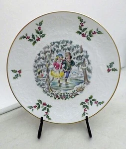 Royal Doulton - Weihnachten 1977 Sammelteller - Goldrand - 1. in Serie - Neu in OVP - Bild 1 von 5