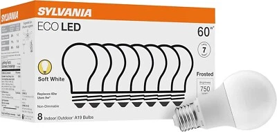 ECO LED Light Bulb, A19 60W Equivalent, Efficient 9W, 750 Lumen (PACK OF 4) - Image 1 of 3