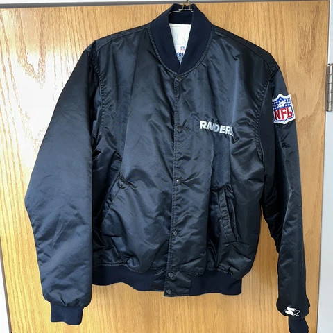 Starter Proline Raiders Vintage Jacket Black Size Extra Large Cover