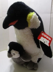 Peluche Gund Pingüino Mamá y Bebé - Nuevo con Etiquetas - Imagen 1 de 7
