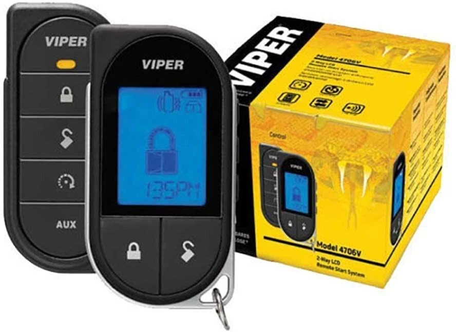Viper 4706V Car Remote Pack with Keyless Entry SmartStart Compatible 2-Way LCD - Image 1 of 1