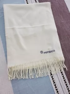 One Of Kind PepsiCo Womens Cream Viscose Shawl - Picture 1 of 5