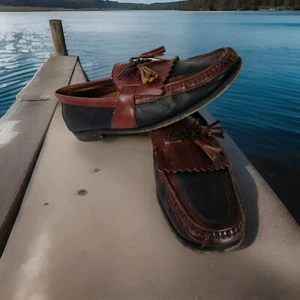 Johnston & Murphy Aragon Kiltie Tassel Loafter Men’s 13 M Black/Brown 20 0592 - Picture 1 of 14