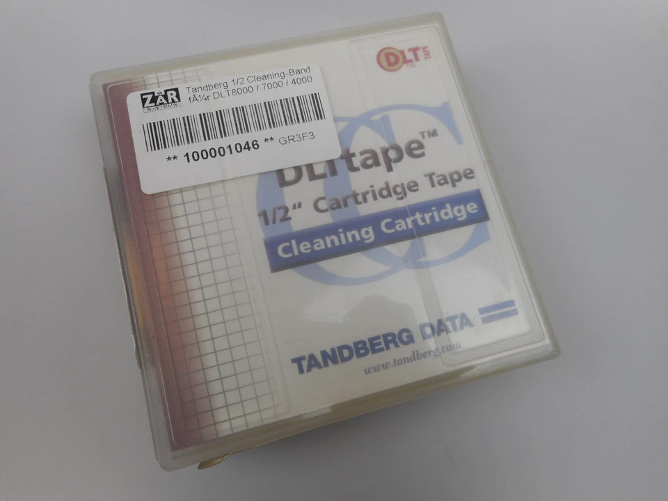 Original Tandberg 1/2" Cleaning-Band Kassette Catrtige für DLT8000 / 7000 / 4000 - Bild 1 von 1