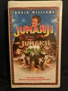 Jumanji VHS 1996 Closed Captioned Clamshell Robin Williams FREE SHIPPING !!! - Foto 1 di 5