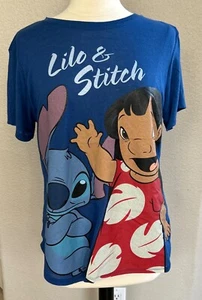 Camiseta Disney Lilo and Stitch Azul 2X Lilo en un Lindo Vestido Rojo, Peso Ligero, - Imagen 1 de 9