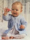 Vtg Robin 13500 DK Knitting Pattern Babies Baby Aran Coat Cardigan 17-19?