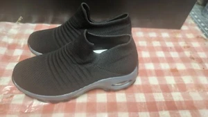 Women's Walking Shoes Sock Sneakers - Mesh Slip On Air Cushion Lady Girls Modern - Picture 1 of 7
