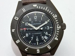 Reloj piloto de cuarzo MARATHON WW194013SG Navigator fecha esfera negra - Imagen 1 de 9