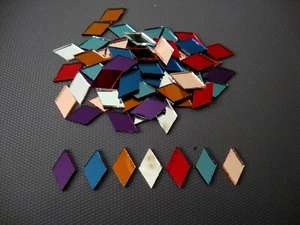 100 # Mosaik Spiegel Rautenform Größe ca. 1 x 2 cm, 14 Farben PORTOFREI - Bild 1 von 24