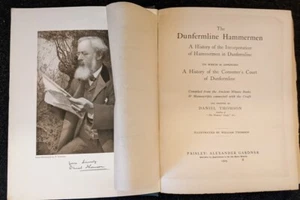 1909 Dunfermline Hammermen daniel thomson + william illustrator signed note - Bild 1 von 5