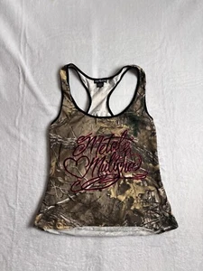 Y2K Metal Mulisha Realtree Sleeveless Tank Top Shirt Women's Large * - Picture 1 of 8