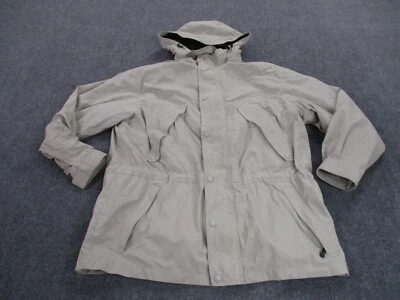 Vintage Eddie Bauer Jacket Mens XL Wool Lined Plaid Heavy Barn Farm Coat Work - Image 1 of 4